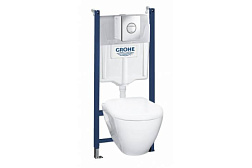 Комплект унитаза с инсталляцией Solido с микролифтом, Grohe 38950000 Grohe
