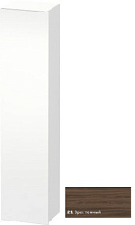 Шкаф-колонна DuraStyle 40х36х180 см, корпус-белый матовый, фронт-орех темный, левый, подвесной монтаж, Duravit DS1229L2118 Duravit