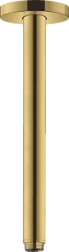 Потолочный кронштейн для верхнего душа 30 см, золото, Hansgrohe 27389990 Hansgrohe