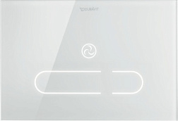 Электронная панель с бесконтактным смывом DuraSystem белая, стекло, Duravit WD5003012000 Duravit
