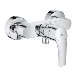 Настенный смеситель без излива Eurosmart отражатели круглые, без лейки, Grohe 33555003 Grohe