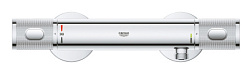 Настенный смеситель без излива Grohtherm 1000 Performance хром, без лейки, термостат, Grohe 34827000 Grohe