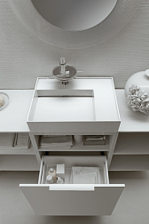 Подвесная раковина Kartell by laufen 60х46х12 см, полочка справа, со скрытым сливом, с покрытием lсc, с 1 отверстием для смесителя, SaphirKeramik, Laufen 8.1033.4.400.111.1 Laufen