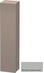 Шкаф-колонна DuraStyle 40х36х180 см, корпус-базальт матовый, фронт-бетонно-серый матовый, левый, подвесной монтаж, Duravit DS1229L0743 Duravit