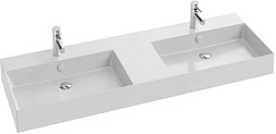 Подвесная раковина Vivienne 140х46,2х12,5 см, санфарфор, двойная, с отв. под смеситель, Jacob Delafon EXX112-00 Jacob Delafon