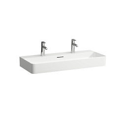 Подвесная раковина Val 95х42х15 см, 2 отверстиями для смесителя, SaphirKeramik, Laufen 8.1028.7.000.107.1 Laufen