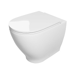 Приставной унитаз Aquatech 35,5х55,5 см, безободковый, без сиденья, Kerasan 371901 Kerasan