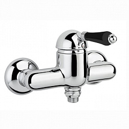 Настенный смеситель без излива Ceramica Nera хром / чёрный, без лейки, Nicolazzi 3405CR76B Nicolazzi
