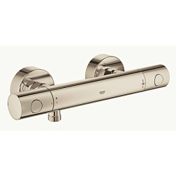 Настенный смеситель без излива Grohtherm 1000 никель, без лейки, термостат, Grohe 34065BE2 Grohe