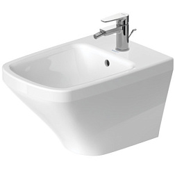 Биде DuraStyle 37х54 см, 1 отверстие под смеситель, подвесное, без крышки, Duravit 2287150000 Duravit