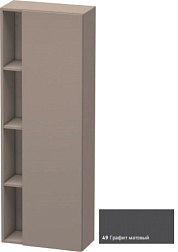 Шкаф-колонна DuraStyle 50х24х140 см, корпус-базальт матовый, фронт-графит матовый, правый, подвесной монтаж, Duravit DS1238R4943 Duravit