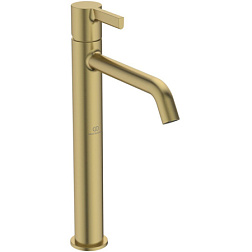 Высокий смеситель на столешницу Joy 31,3 см, неповоротный излив, золото шлифованное, без донного клапана, Ideal Standard BC782A2 Ideal Standard