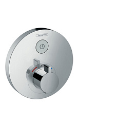 Встраиваемый в стену смеситель без излива ShowerSelect S на 1 потребителя, кнопка select, 1 функция, термостат, Hansgrohe 15744000 Hansgrohe