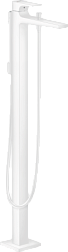 Напольный смеситель Metropol матовый, неповоротный излив, белый цвет, с лейкой, Hansgrohe 32532700 Hansgrohe