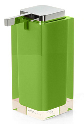Дозатор Rainbow 210мл, с плоской пластиковой помпой, зеленый, Gedy RA80(04) Gedy