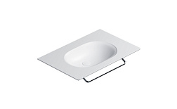 Подвесная раковина Horizon 75х50х12,5 см, санфарфор, белый матовый, Catalano 0520760021 Catalano