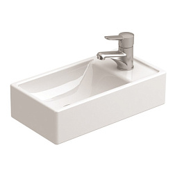 Подвесная раковина Petit 40х21,7х10,3 см, правая, санфарфор, Sanitana S10013235900000 Sanitana