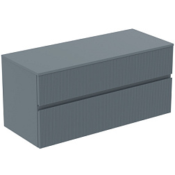 Модуль под раковину Finesse 120,2х50,5х55,8 см, 2 ящика, со столешницей, пепельно-голубой матовый, Ideal Standard E3431UQ Ideal Standard