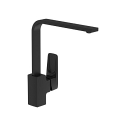 Смеситель для кухни Root Square матовый, поворотный излив, чёрный цвет, Vitra A4275336EXP Vitra