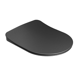Сиденье для унитаза Uni Chrome чёрное, дюропласт, с микролифтом, быстросъемное, Ravak X01795 Ravak