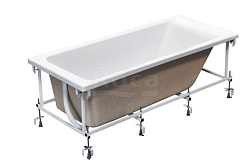 Монтажный комплект для ванны Easy 150х70 см, каркас, комплект креплений, система слив-перелив, Roca ZRU9302906 Roca