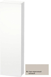 Шкаф-колонна DuraStyle 40х24х140 см, фронт - серо-коричневый, корпус -  белый матовый, левый, подвесной монтаж, Duravit DS1218L9118 Duravit