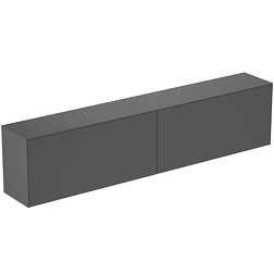 Тумба для ванной Conca антрацит матовый, подвесной монтаж 238,7х37,3х55 см, Ideal Standard T4341Y2 Ideal Standard