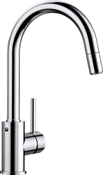 Смеситель для кухни с выдвижной лейкой Mida s, Blanco 521454 Blanco