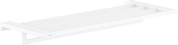 Полка для полотенец AddStoris 64,8 см, матовый, с держателем, цвет белый, Hansgrohe 41751700 Hansgrohe