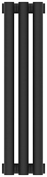 Отопительный дизайн-радиатор Эстет 13,5х50 см, 3 секции, универскльное подключение, двухрядный глухой, темный титан муар, Сунержа 15-0302-5003 Сунержа