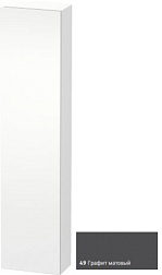 Шкаф-колонна DuraStyle 40х24х180 см, корпус-белый матовый, фронт-графит матовый, правый, подвесной монтаж, Duravit DS1228R4918 Duravit