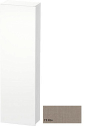 Шкаф-колонна DuraStyle 40х24х140 см, фронт - лен, корпус -  белый матовый, левый, подвесной монтаж, Duravit DS1218L7518 Duravit