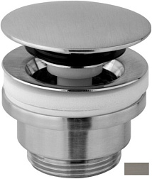 Сливной набор для раковины Light click clack, матовый, никель, с переливом, Paffoni ZSCA050NKNSP Paffoni