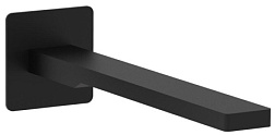 Излив Tango матовый, square, длина излива 20,5см, чёрный цвет, неповоротный, Paffoni ZBOC121NO Paffoni