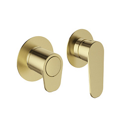 Встраиваемый в стену смеситель без излива Alexia 2 функции, золото шлифованное, Ramon Soler 361512HSOC Ramon Soler