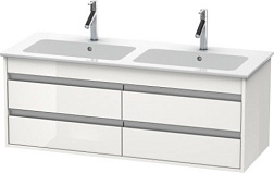 Модуль под раковину Ketho 127х47,5х48 см, белый глянцевый, 4 ящика, Duravit KT643302222 Duravit