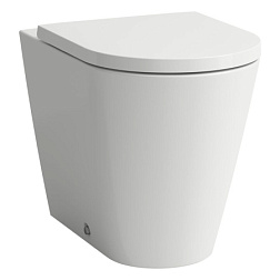 Приставной унитаз Kartell by laufen 37х56 см, выпуск универсальный, безободковый, без сиденья, Laufen 8.2333.7.000.000.1 Laufen