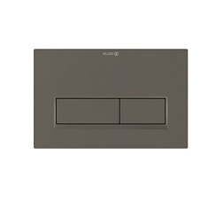 Клавиша смыва UNIFIX матовая, подходит к Geberit Sigma, пластик, механическая, серая, Kludi 32PP01O1 Kludi