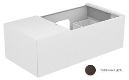 Модуль под раковину Edition 11 105х53,5х35 см, табачный дуб, со столешницей слева, система push-to-open, Keuco 31154850000 Keuco