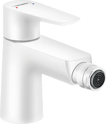 Смеситель для биде Talis E матовый, белый цвет, с донным клапаном, Hansgrohe 71720700 Hansgrohe
