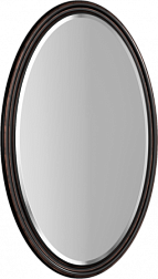 Зеркало Borgia 65х100 см, овальное, черный, Clarberg BOR0210BLK Clarberg