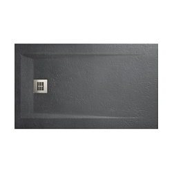 Поддон Rocks 120х80х3 см, антрацит, прямоугольный, stonex, Sanitana SP3014B0320100590 Sanitana