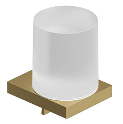 Настенный дозатор Vela C брашированное, золото, с держателем, Kludi 31976N0 Kludi