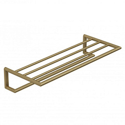 Полка для полотенец Vela R 60 см, брашированное, золото, Kludi 58989N0 Kludi