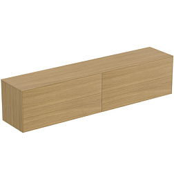 Тумба для ванной Conca 4 ящика, светлый дуб, подвесной монтаж 238,7х50,5х55 см, Ideal Standard T4338Y6 Ideal Standard