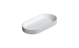 Накладная раковина Horizon 70х35х8,5 см, санфарфор, белый матовый, Catalano 170AHZBM Catalano