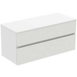 Модуль под раковину Finesse 120,2х50,5х55,8 см, 2 ящика, со столешницей, белый матовый (лак), Ideal Standard E3431Y1 Ideal Standard