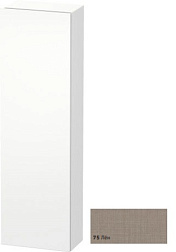 Шкаф-колонна DuraStyle 40х24х140 см, фронт - лен, корпус -  белый матовый, правый, подвесной монтаж, Duravit DS1218R7518 Duravit