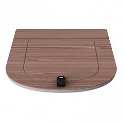 Сиденье для унитаза The One цвет black walnut, дюропласт, быстросъемное, Artceram THA001 83 Artceram