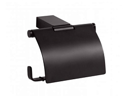 Держатель туалетной бумаги Nero цвет черный, с крышкой, Bemeta 135012010 Bemeta